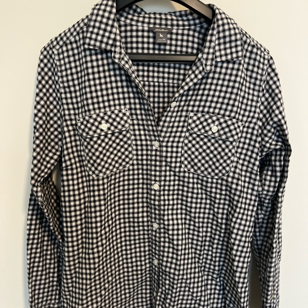 Black and White Checkered Shirt